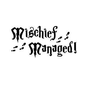 Harry Potter Mischief Managed Marauder's Map Vinyl Auto Laptop Decal Sticker